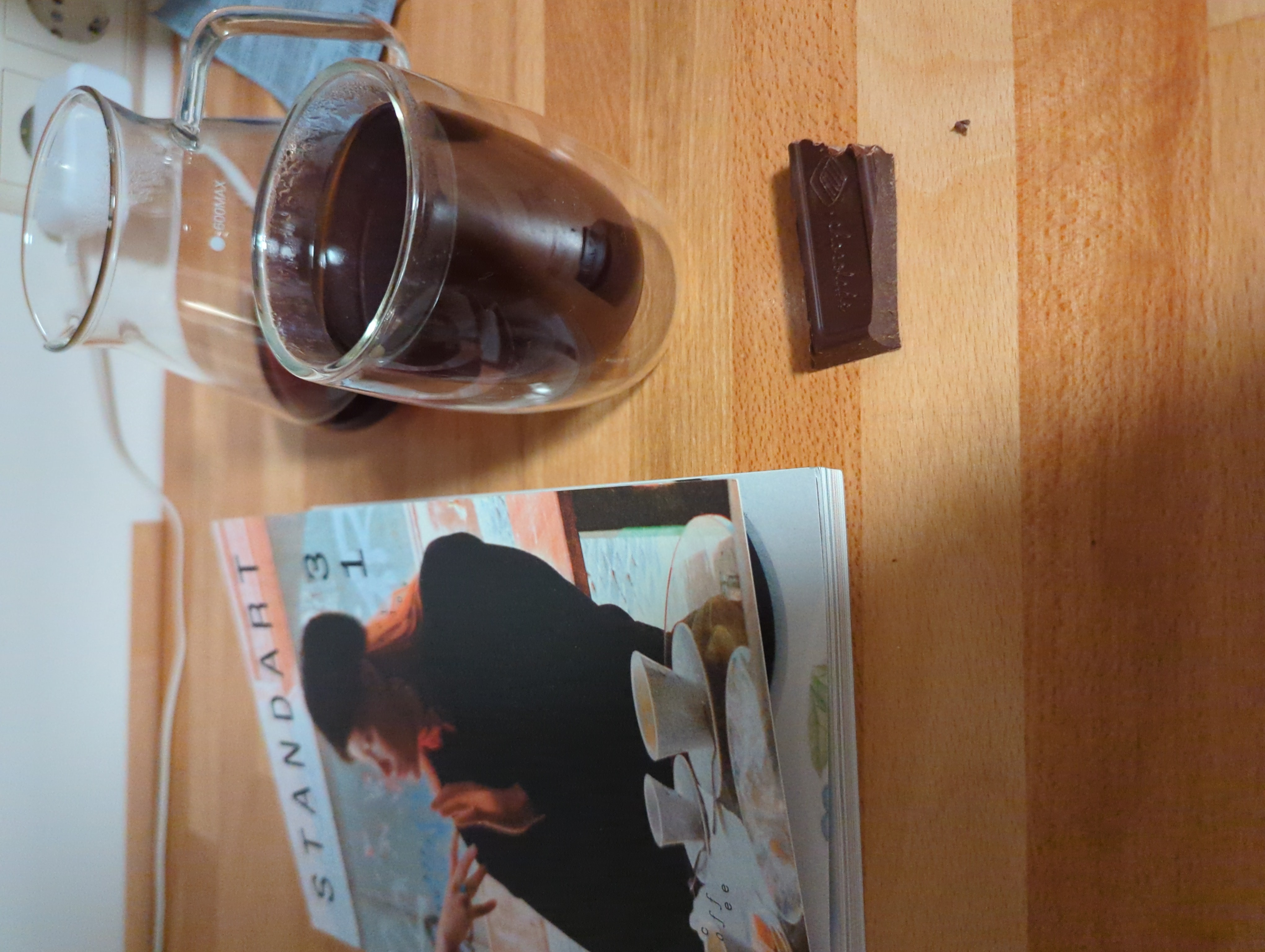 new goals are more exercise more reading and less junkfood so just a single piece of dark chocolate for me today.