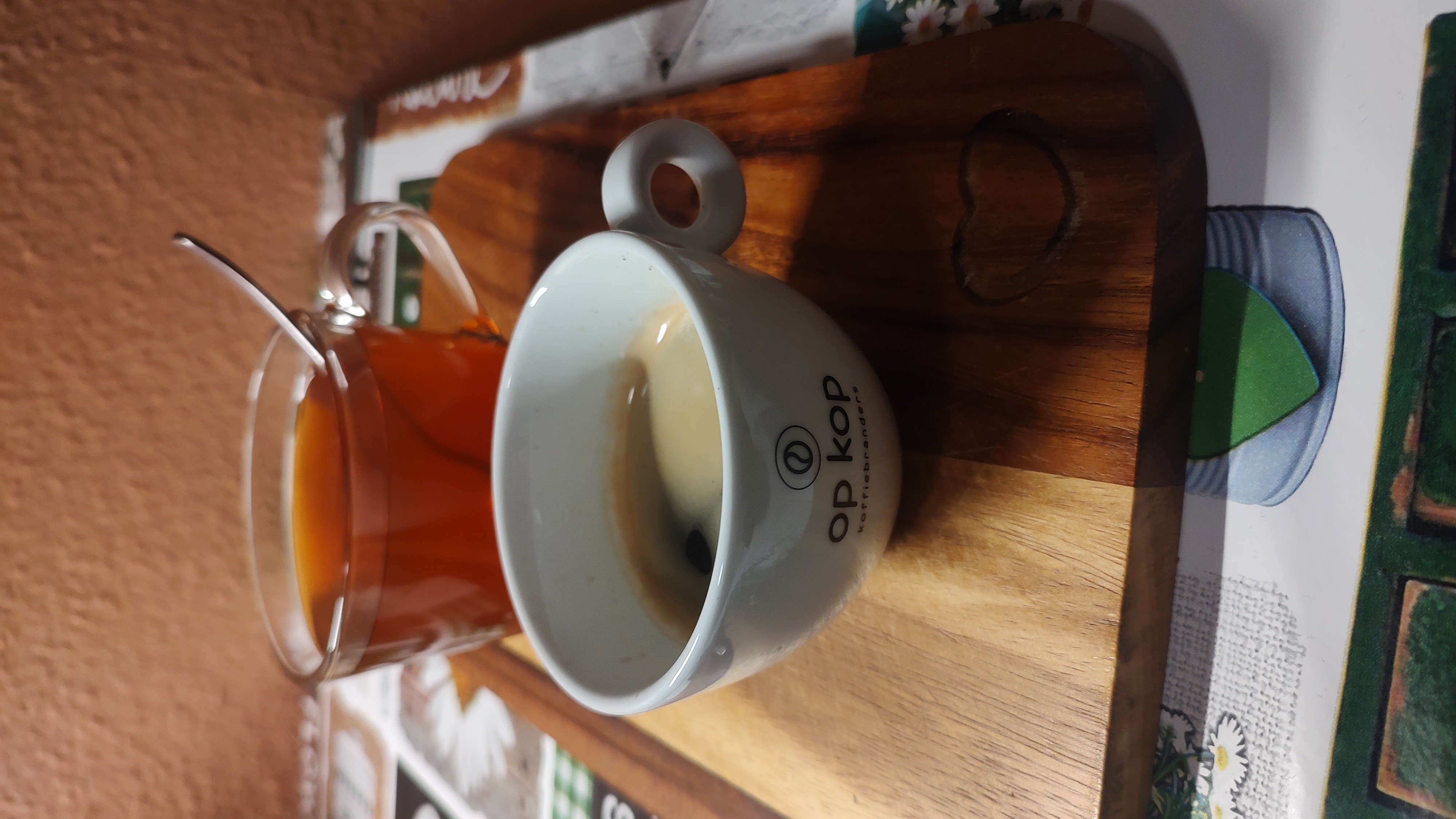 one last espresso before bedtime. 