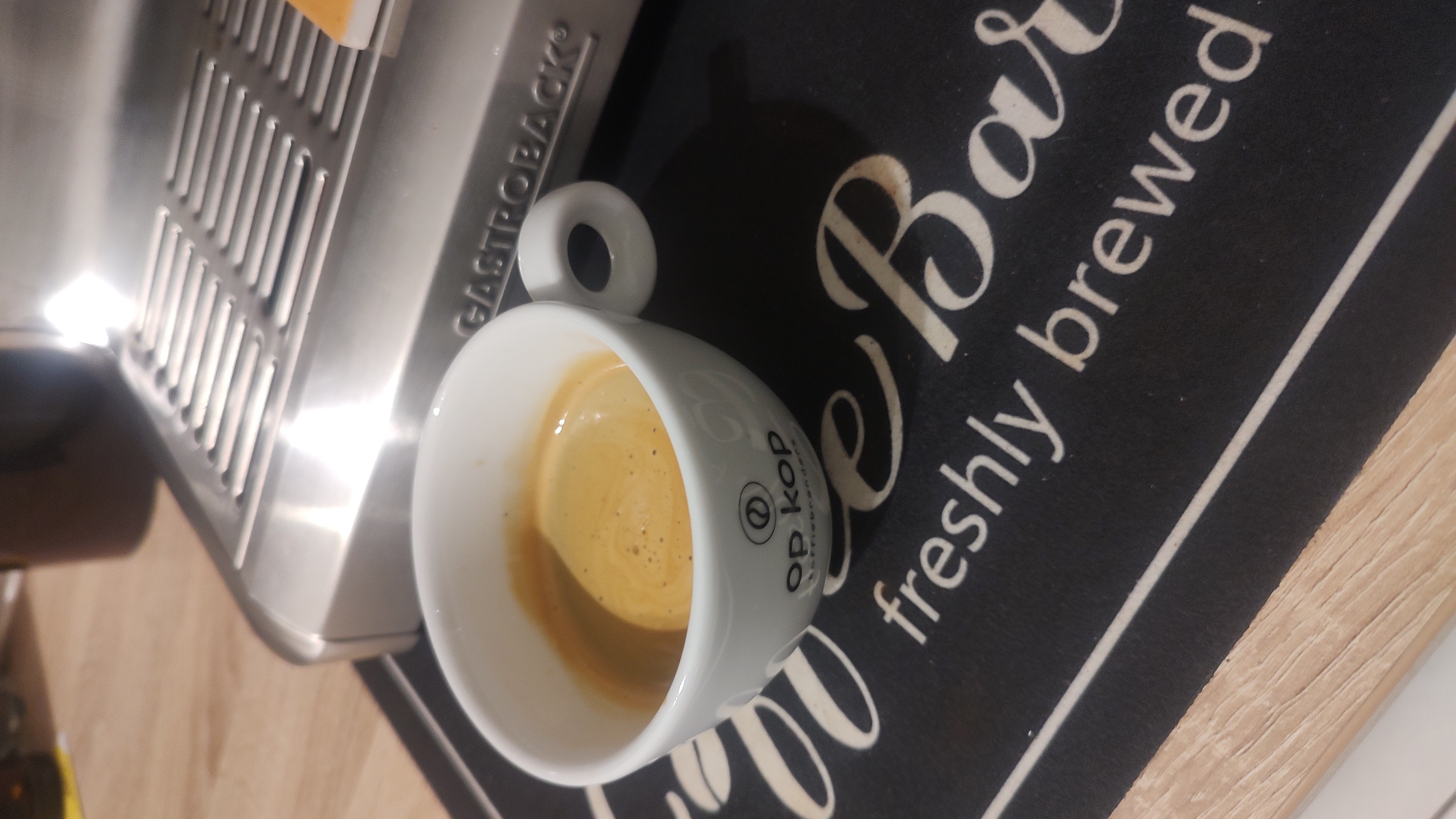 a last coffee before bedtime 