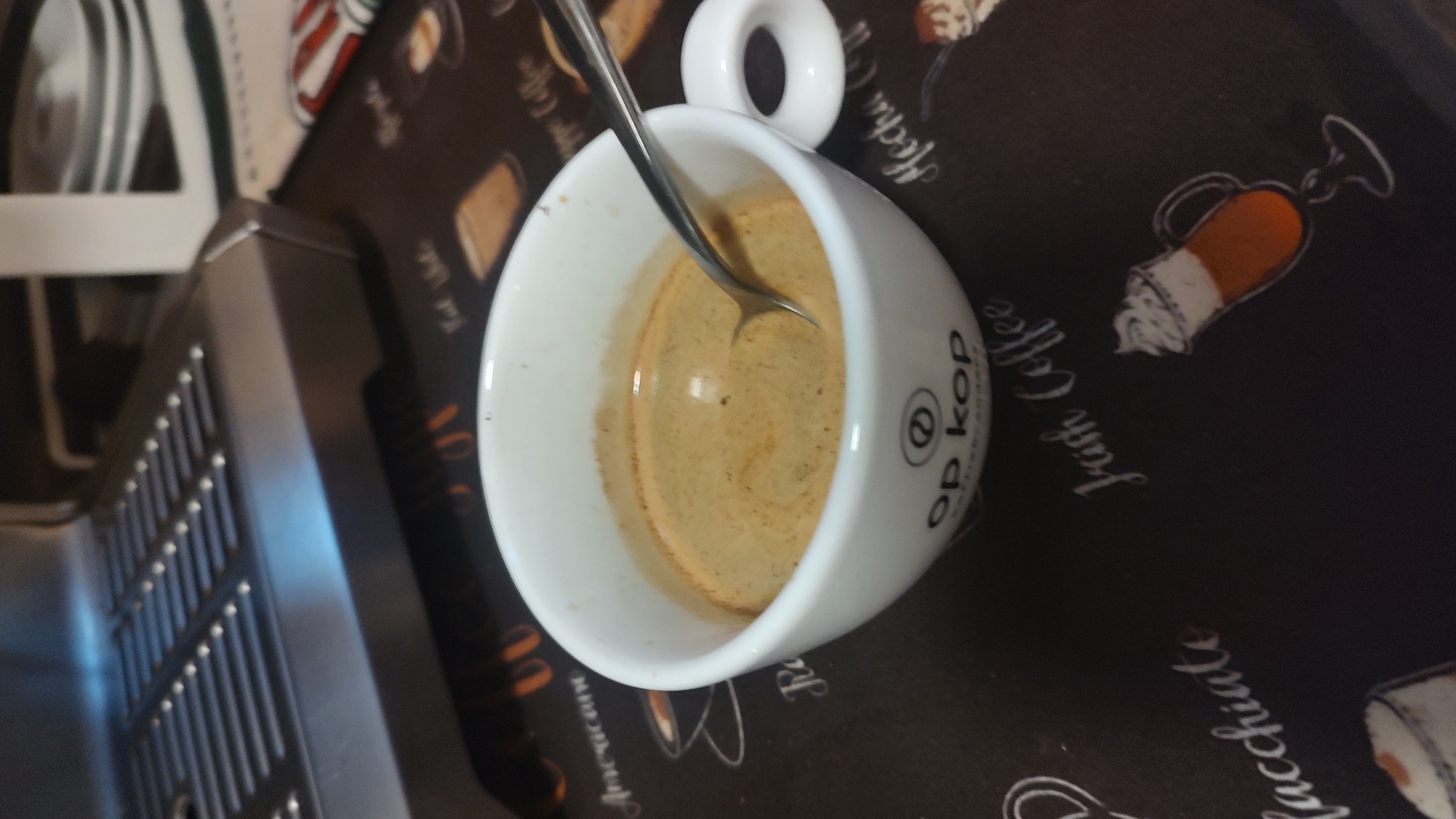 double espresso with some honey and cinnamon 