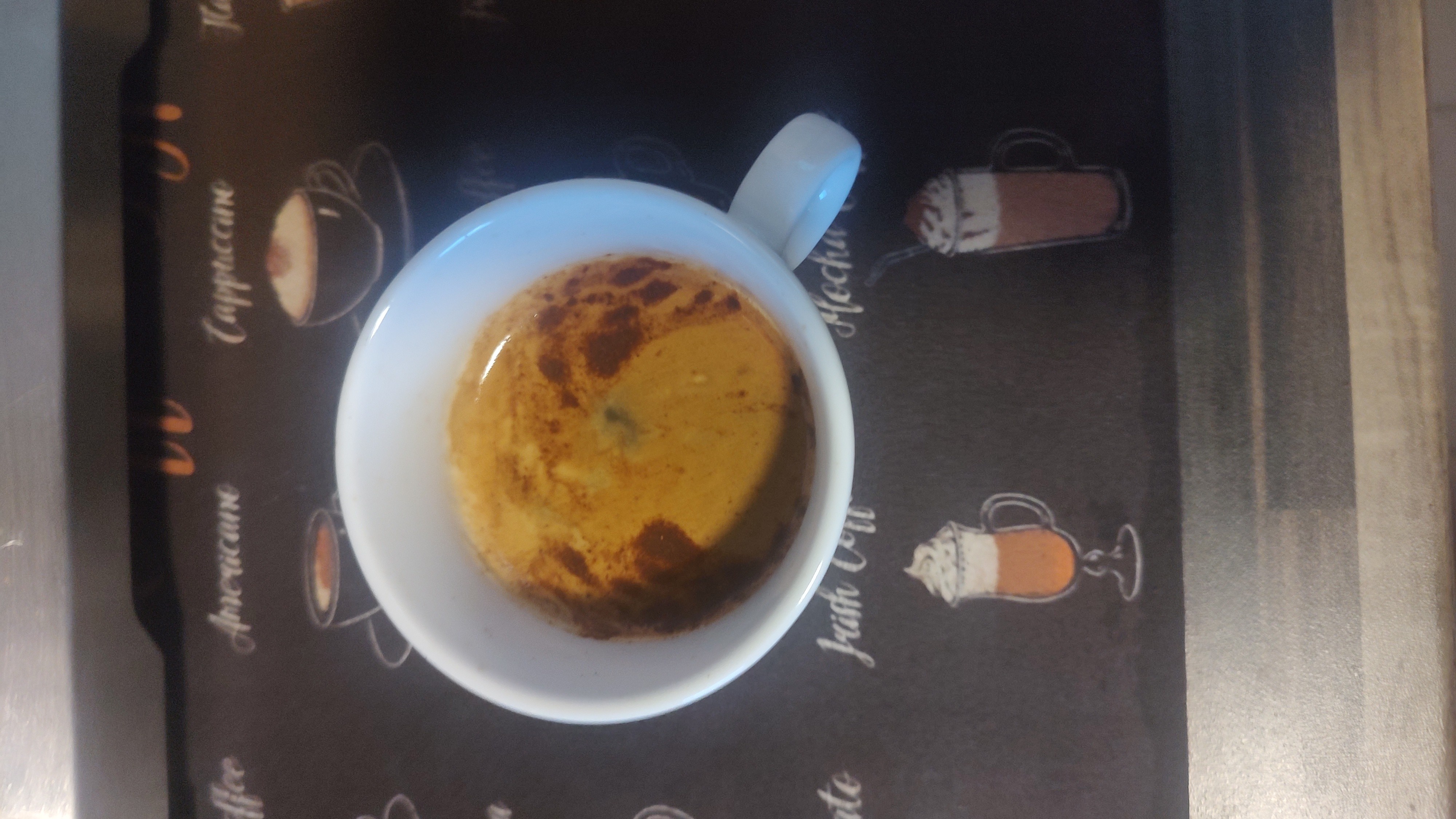 morning coffee with cinnamon 