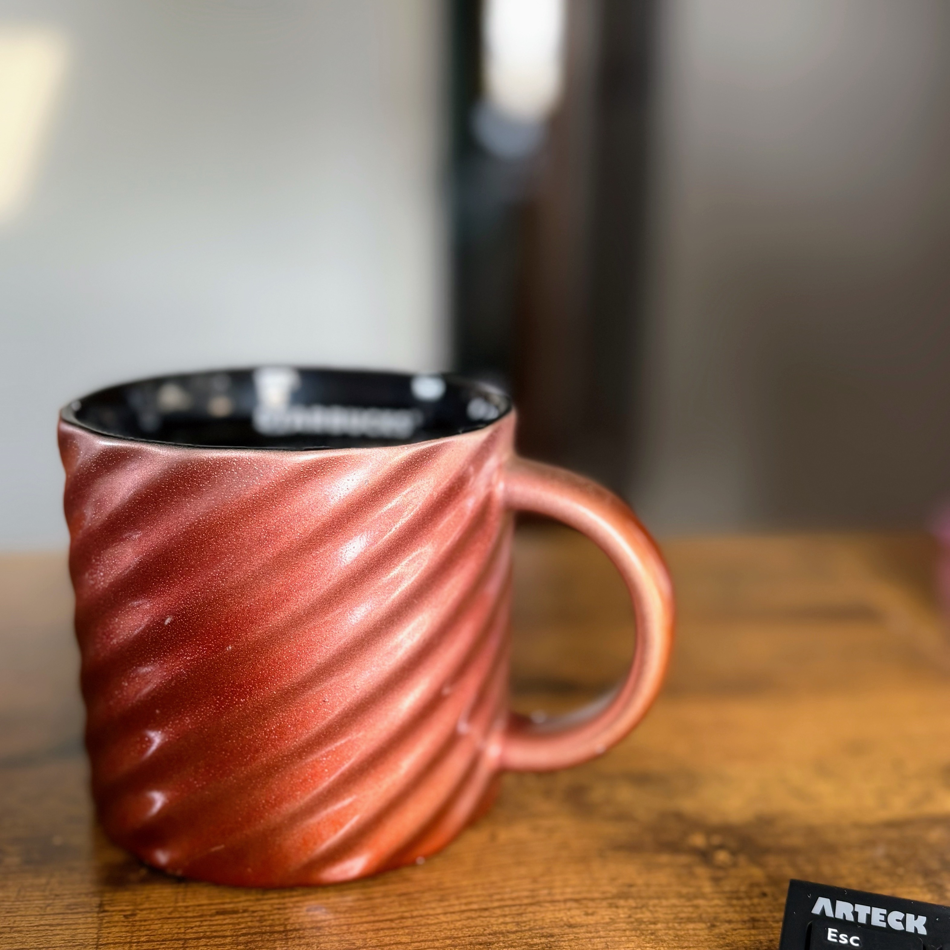 Starbucks 2024 Diagonal Twist Gold Bronze + Black Mug