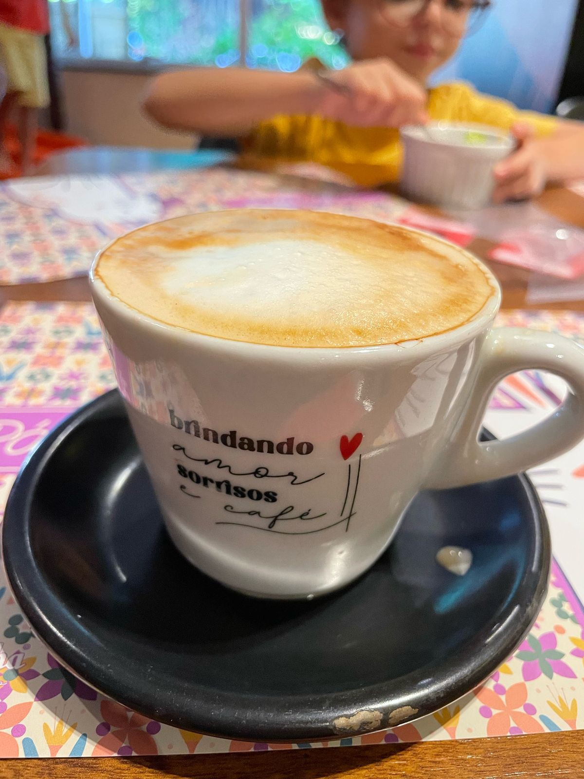 maravilhoso Latte junto com a família