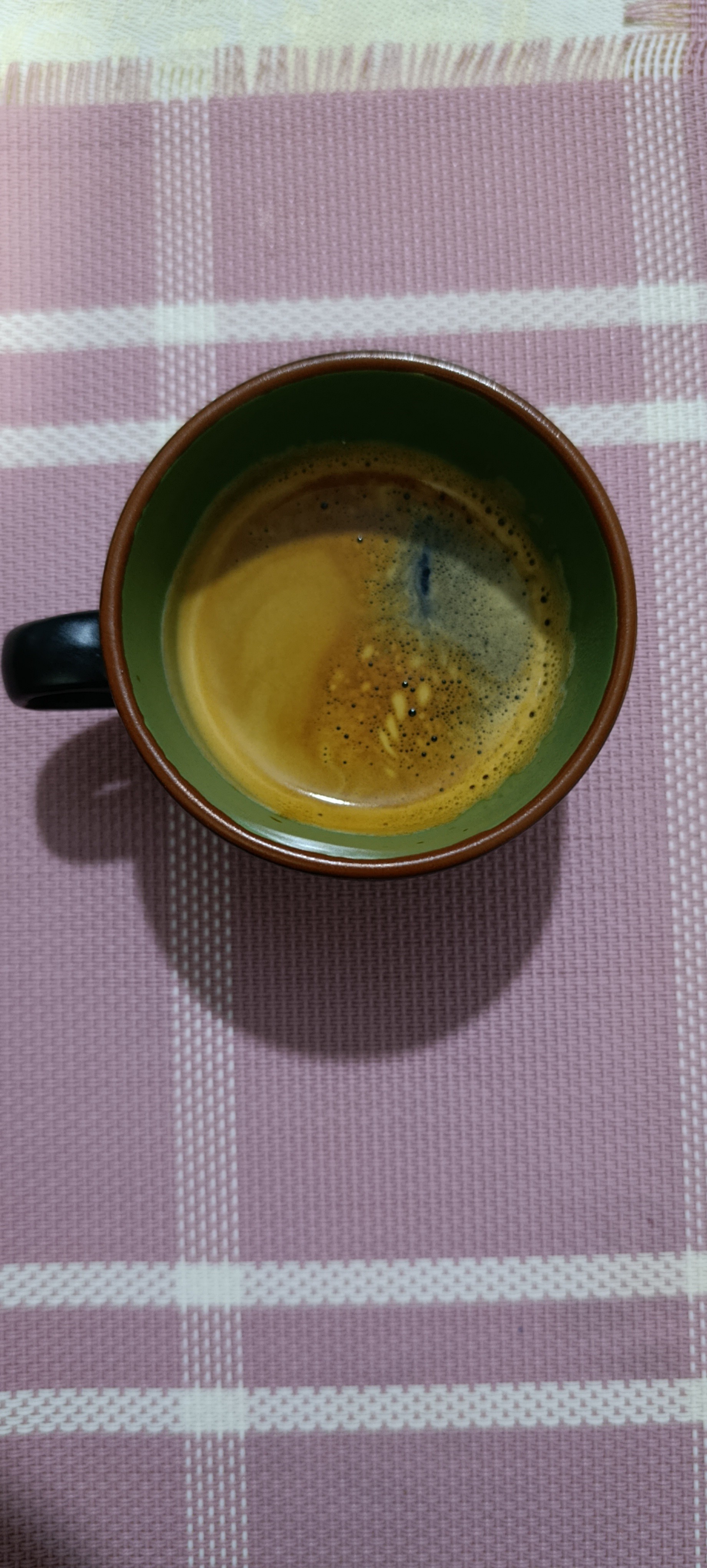 My weakup espresso. Good morning.