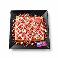 milka strawberry crepe at ChocoLatte Lab