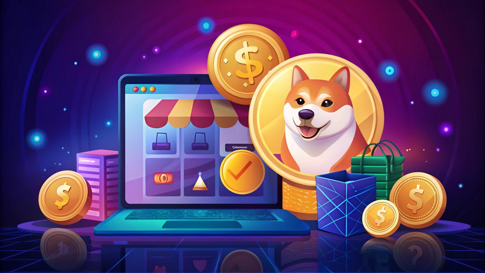Dogecoin and Tesla merch