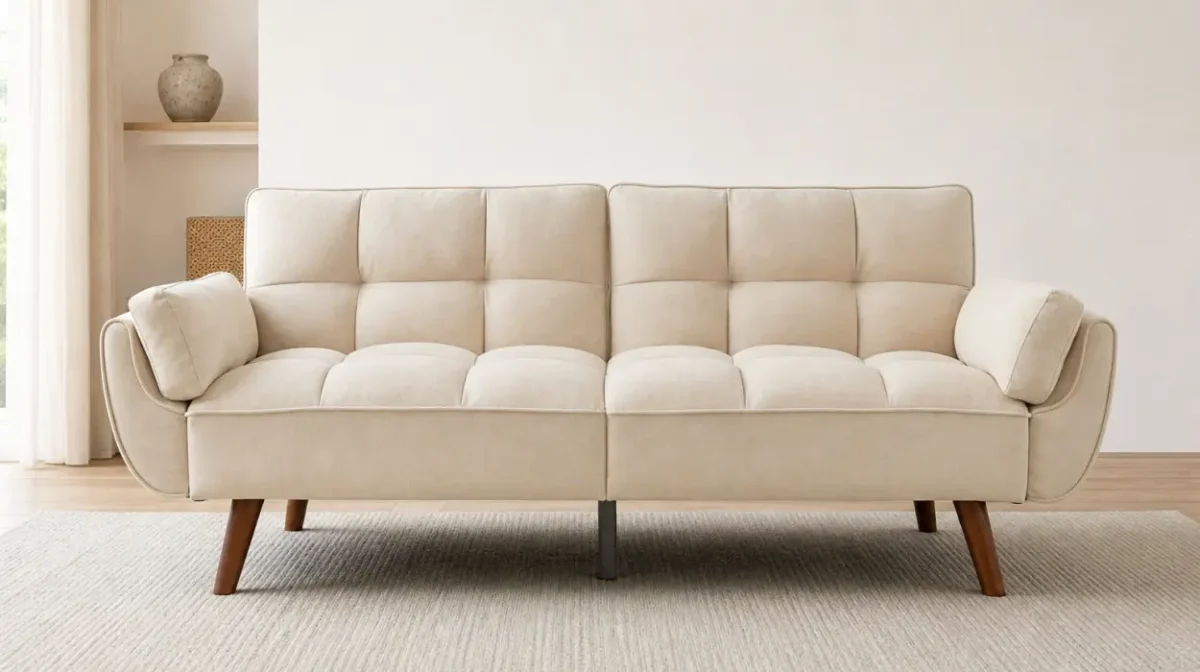 Sofá cama JIEXI de 3 plazas con respaldo abatible ajustable por sólo 288,32€ con envío gratis (-15%)