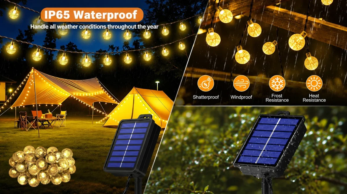 Crea un ambiente mágico: guirnaldas solares Realky con 8 modos y función memoria para exteriores por sólo 10,44€ (-35%)