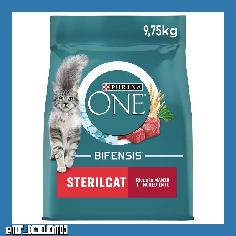 Purina One - Gato bifensis Especial esterilizado Carne de Vaca y Trigo croquetas para Gatos Adultos 9,7 kg