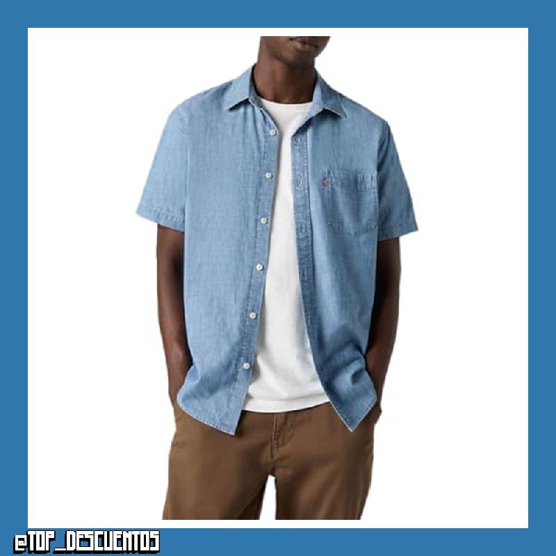 Levi's S/S Sunset 1 Pkt Standrd Camisa Abotonada Hombre (Pack de 1)