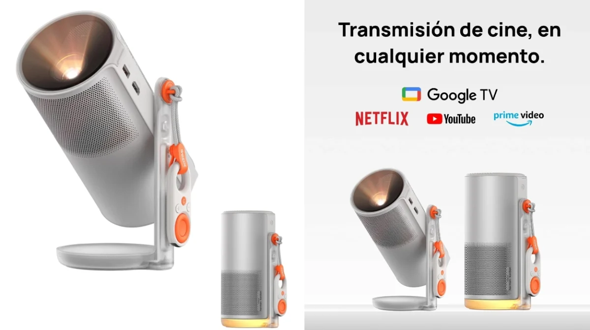 Proyector portátil XGIMI MoGo 4: 450 lúmenes, Google TV y audio Harman Kardon por sólo 455€ con envío gratis (-24%)