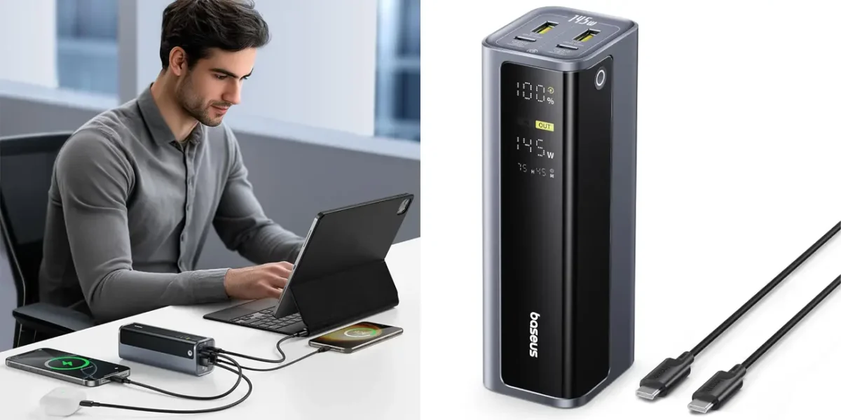 Powerbank Baseus EnerGeek de 145W y 20.800 mAh por sólo 39,89€ con envío gratis (-40%)