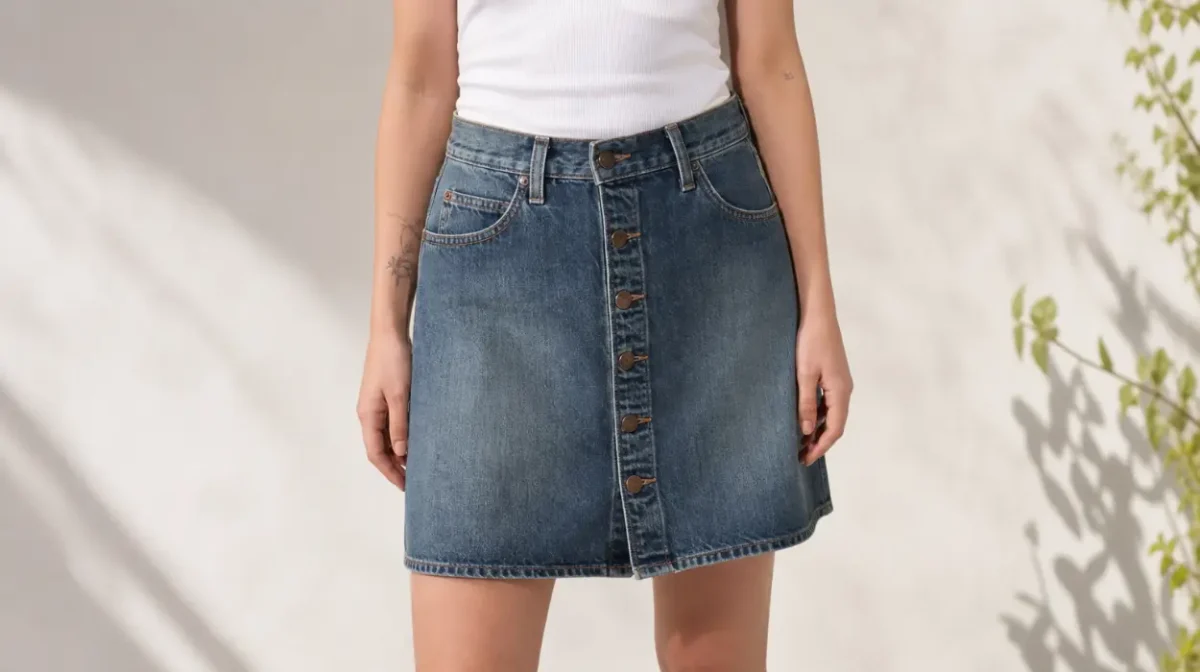 Falda Levi's Retro con botones frontales y trabillas para cinturón por sólo 34,50€ con envío gratis (-51%)