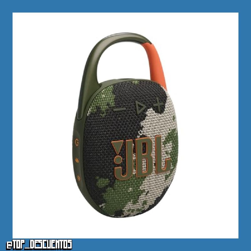 JBL Clip 5, Altavoz Inalámbrico Portátil con Bluetooth, Camuflaje