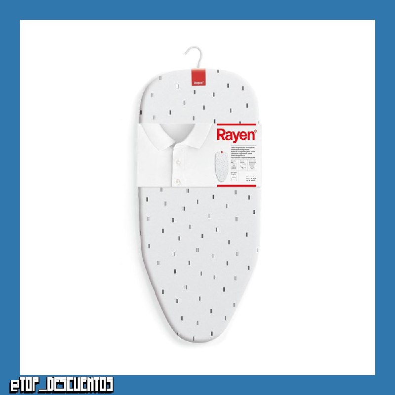 Rayen | Tabla de Planchar Sobremesa | Plegable Compacta | Malla Metálica | Válida para Colgar | Estampada | Dimensiones: 73.5 x 31.5 cm