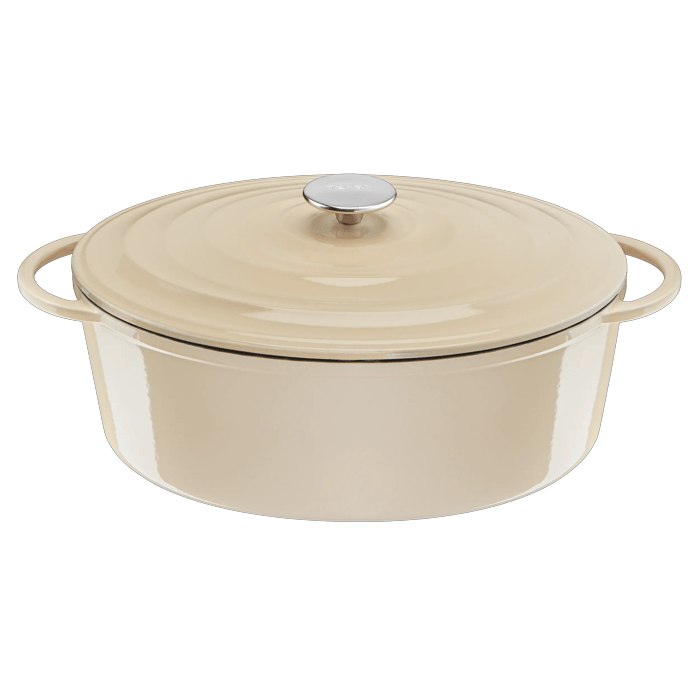 Tefal Lov Olla Ovalada 34 cm Cocotte Hierro Fundido Apta Para Inducción y Horno