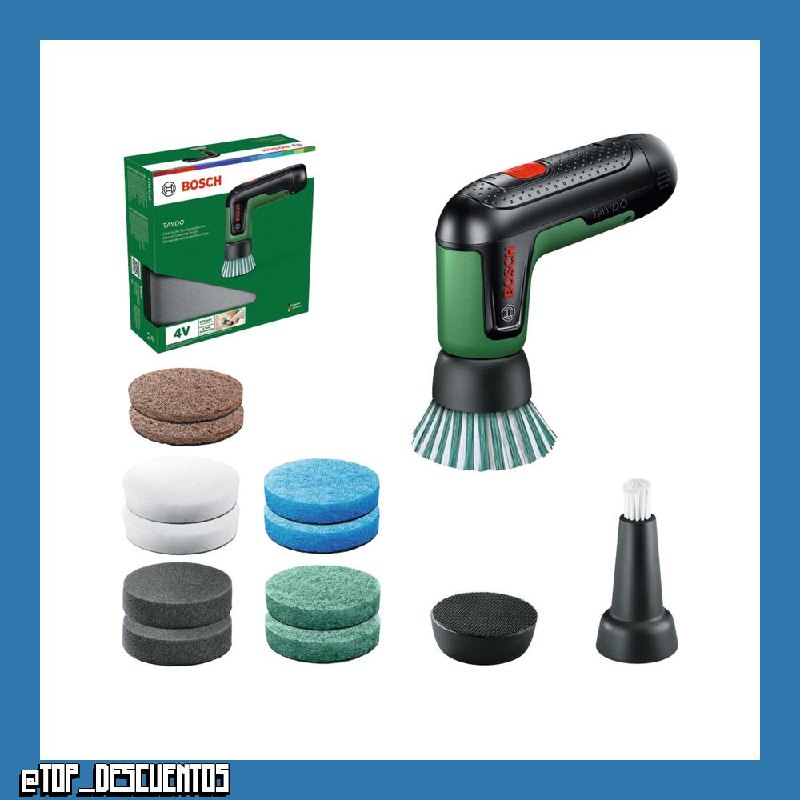 Bosch TAYDO (UniversalBrush 4V) Cepillos eléctricos a batería (Incl. Kit de 12 Accesorios y Bolsa de Transporte, en Caja de cartón)