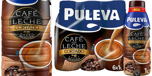 Pack x6 Puleva Café con Leche Cortado de 1 litro por sólo 9,46€ (-31%)