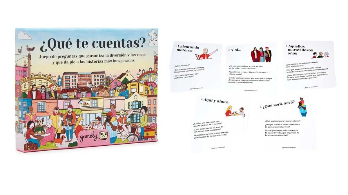 Juego de preguntas “¿Qué te cuentas?” tamaño bolsillo por sólo 4,55€ (-70%)