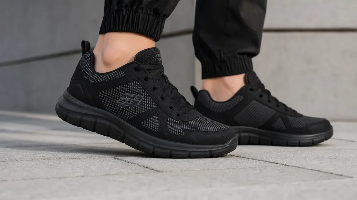 Zapatillas Skechers Track Bucolo en negro para hombre por sólo 37,99€ con envío gratis (-42%)