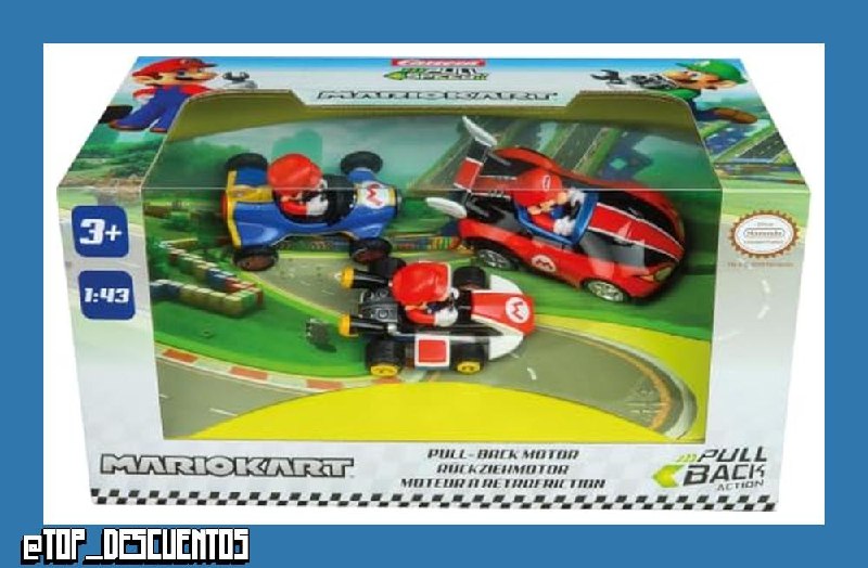 Pull & Speed - 15813016 - Mario Kart Mario 3 Pack (Wii, MK8, Mach 8)