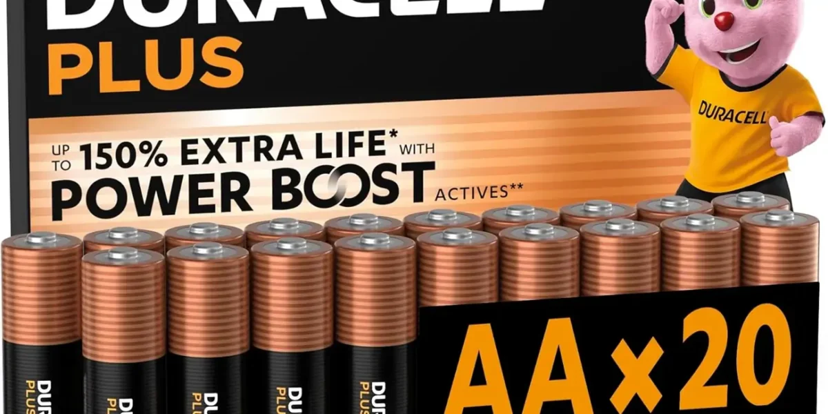 pack x20 pilas alcalinas duracell plus pilas aa de 1,5 v por sólo 12,98€ (44% de descuento)