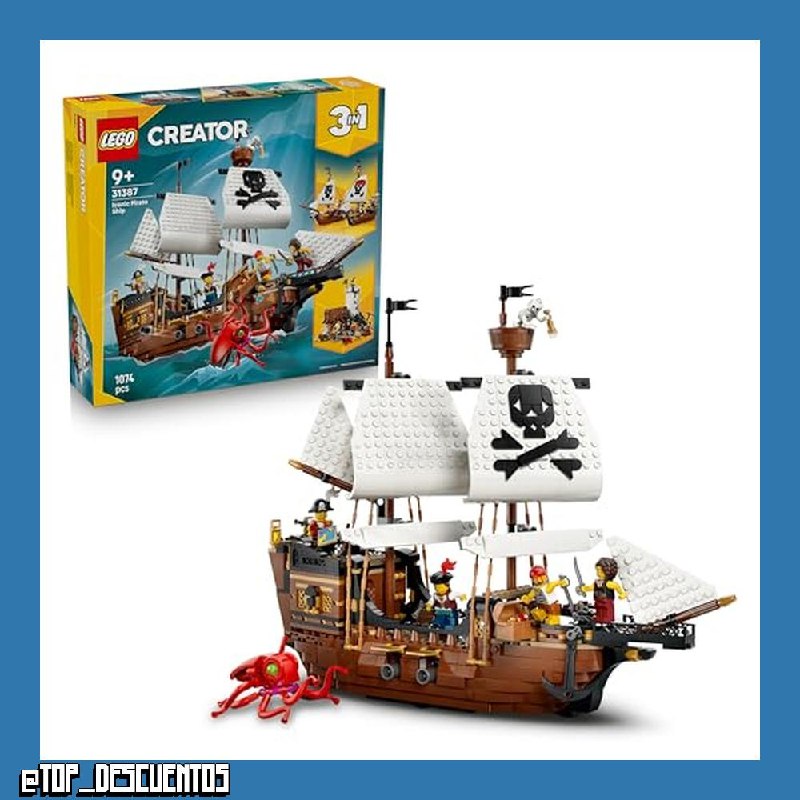 LEGO Creator 3 en 1 Barco Pirata Clásico 31387