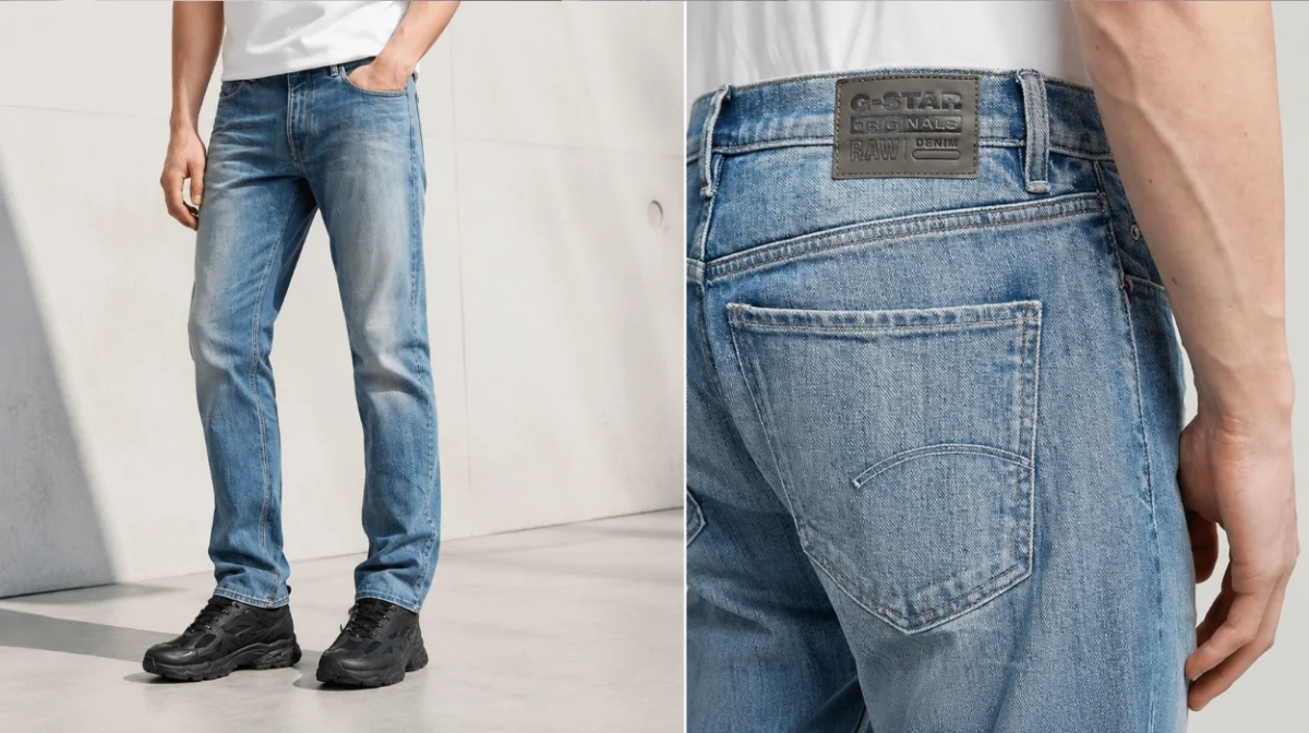 Vaqueros G-STAR Mosa Straight para hombre por sólo 59,92€ con envío gratis (40% de descuento)