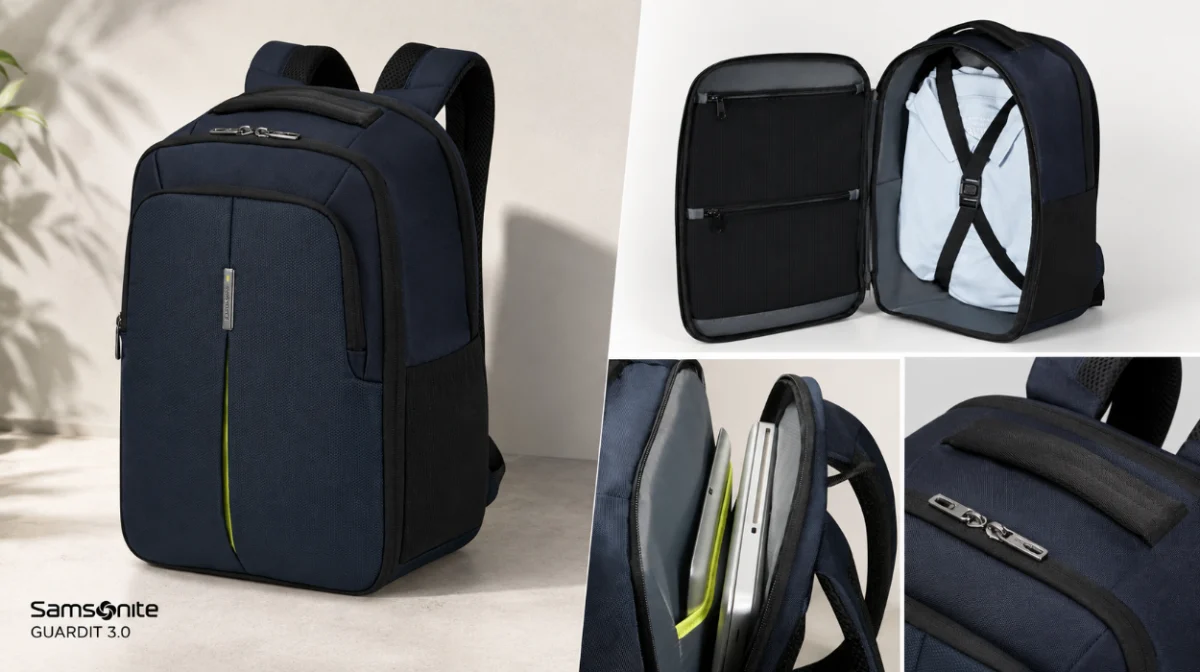 Mochila Samsonite Guardit 3.0 apta para Ryanair, ideal para portátiles de hasta 14.1" por sólo 49,99€ con envío gratis (-41%)