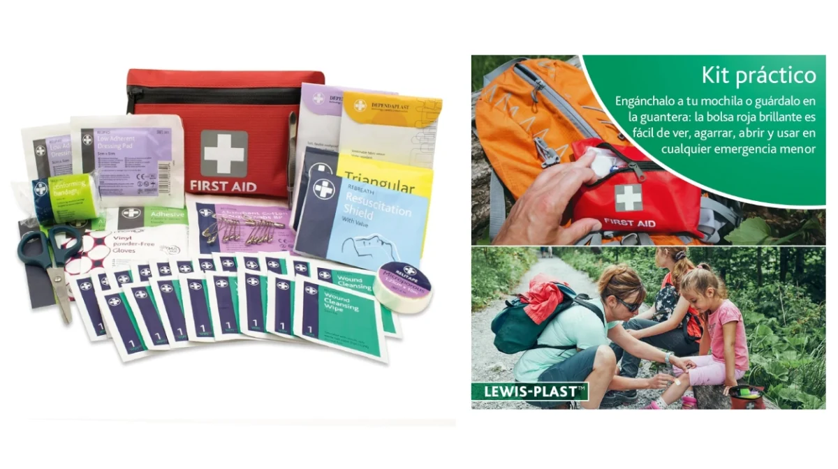Seguridad al alcance: kit de primeros auxilios compacto Lewis Plast con 92 piezas por sólo 9,91€ (29% de descuento)
