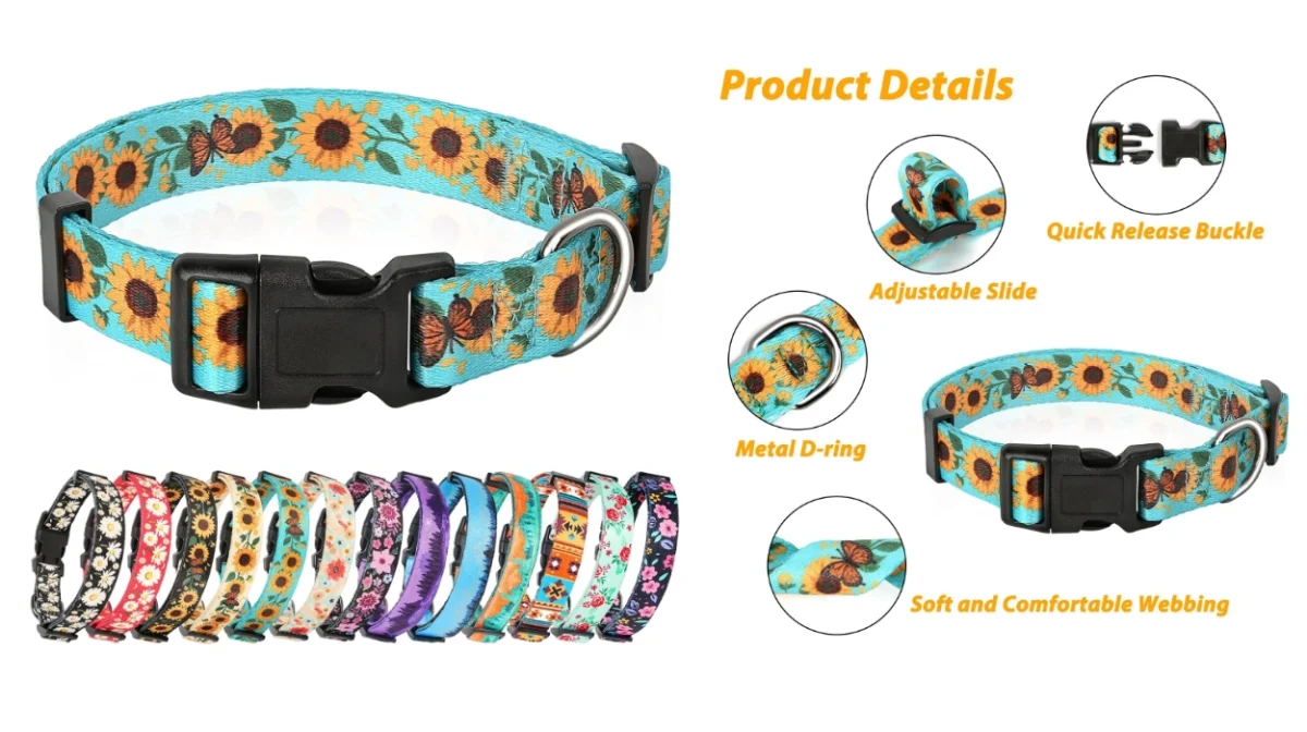 Collar Collar Heelee para perro con hebilla rápida ajustable por sólo 3,19€ (-65%)