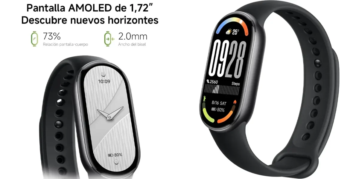 Xiaomi Smart Band 10 por sólo 26,75€ con cupón y envío gratis (-48%)