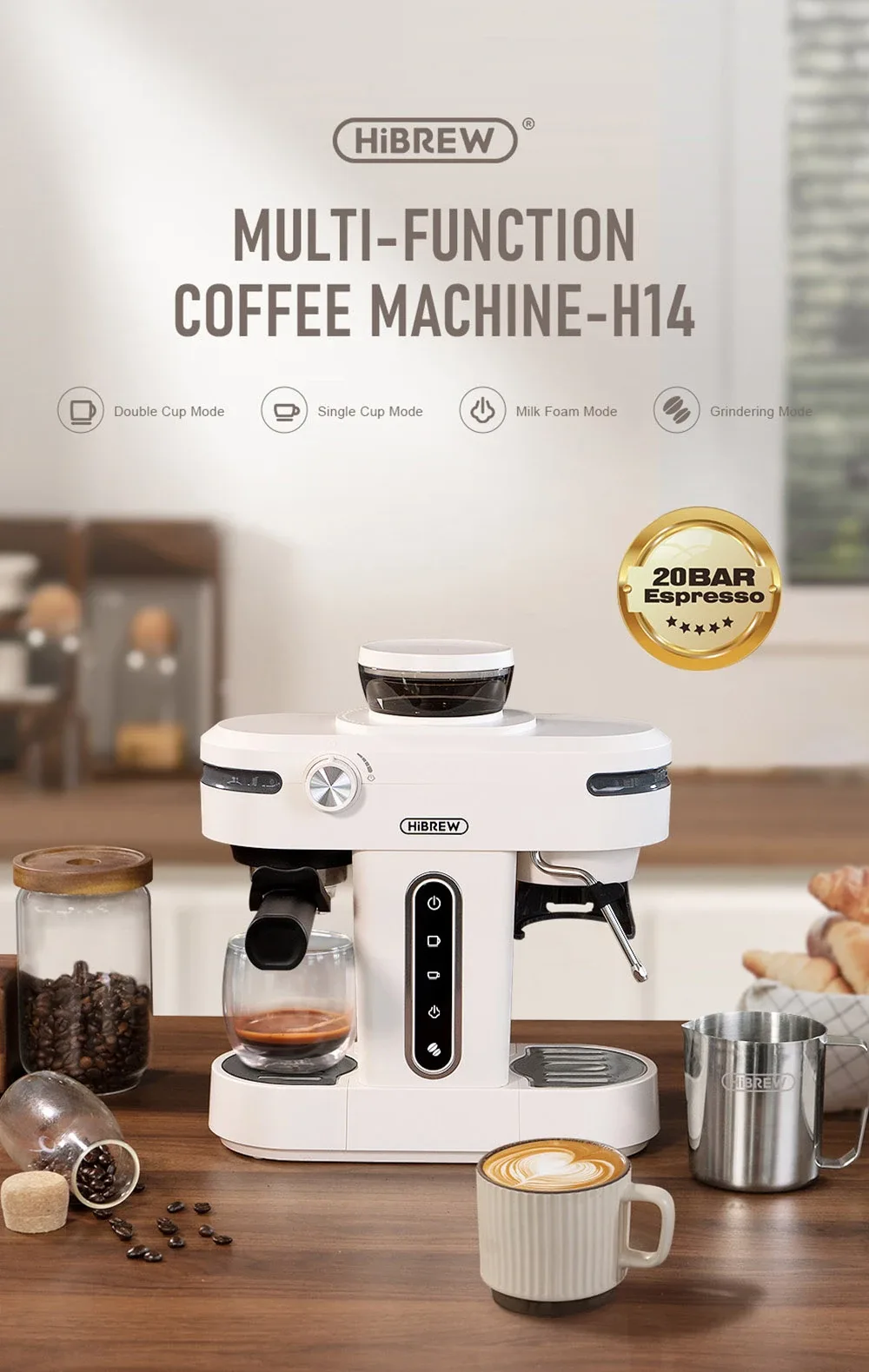 Cafetera Espresso HiBREW H14 por 177,99€ en Urbancitymove