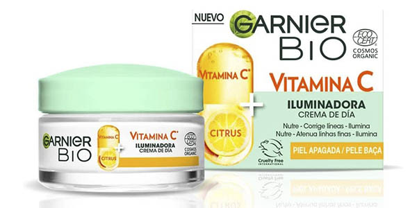 Pack x2 Crema de día Garnier iluminadora y con vitamina C por sólo 13,09€ con descuento (-33%) ¡6,54€ cada una!