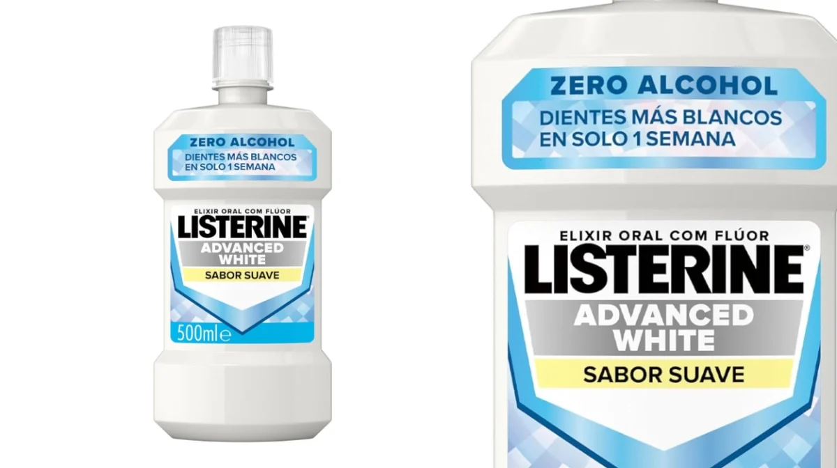 Pack x3 Enjuague bucal Listerine avanzado con blanqueador de 500 ml cada uno por sólo 8,40€ con 3x2 (-33%) ¡2,80€ cada uno!