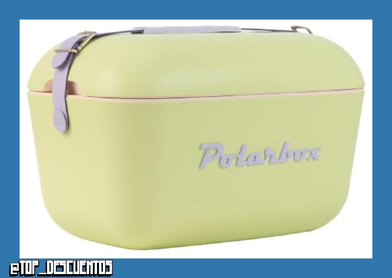 Polarbox Nevera CoolerBag 20L Verde Lima - Pop con Asa Malva