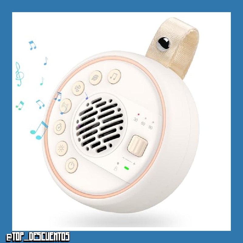 Maquina Ruido Blanco Bebe,Máquina Ruido Blanco Portátil Bebé con 22 Sonidos丨60Volumen丨3 Temporizador y 2000mAh Gran Capacidad Ruido para Bebés/Adultos