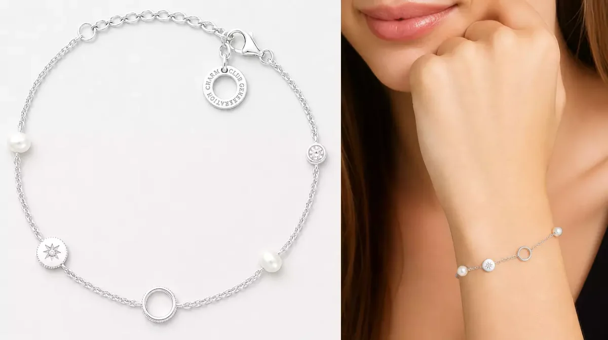 Pulsera Thomas Sabo de abalorios en plata de ley 925 para personalizar con diferentes charms por sólo 43,80€ con envío gratis (-48%)