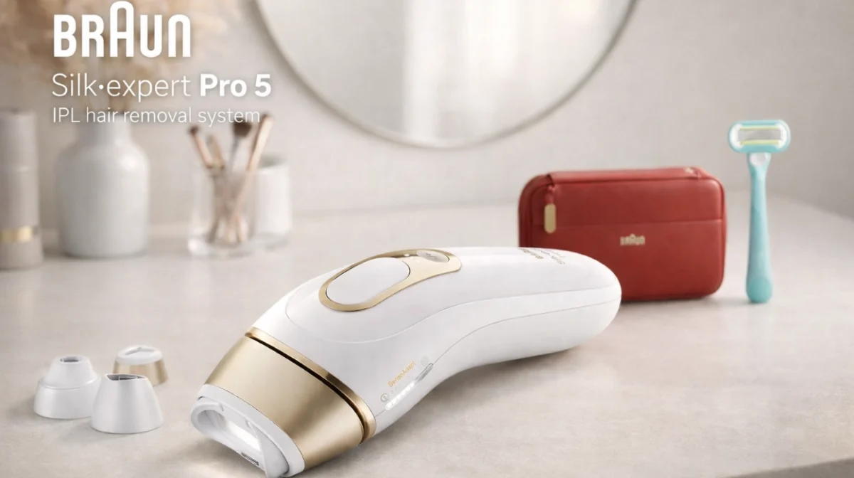 Depilación definitiva cómoda y segura sin salir de casa: IPL Braun Silk Expert Pro 5 con sensor de tono de piel por sólo 399,99€ con envío gratis (-20%)