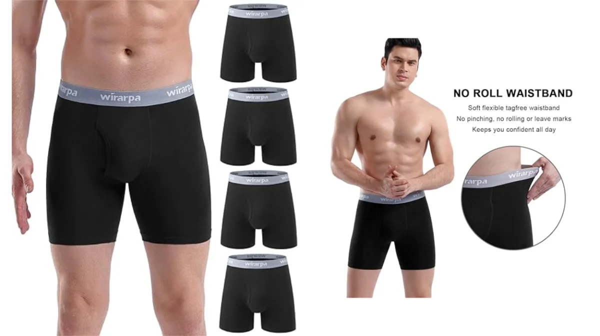 Comodidad todo el día con este pack de 4 boxers Wirarpa de algodón suave con abertura a sólo 17,24€ (-34%)