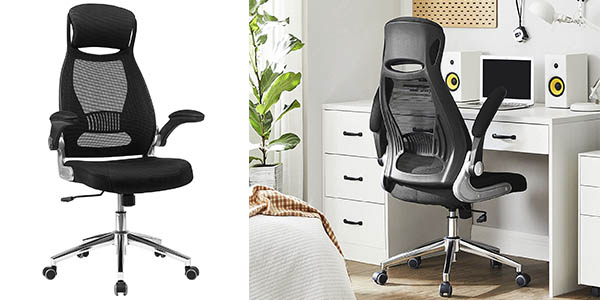 Silla giratoria de escritorio Songmics OBN86BK ajustable en altura por sólo 79,99€ con envío gratis (-20%)
