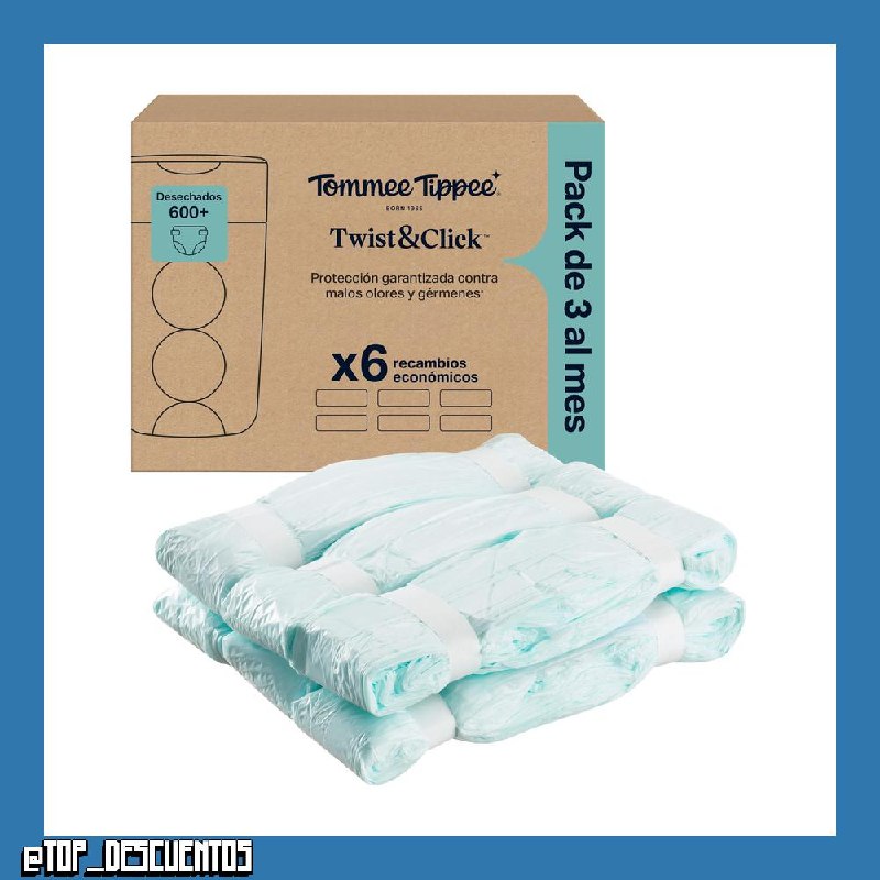 Tommee Tippee Bolsas de recambios para contenedor de pañales Twist & Click