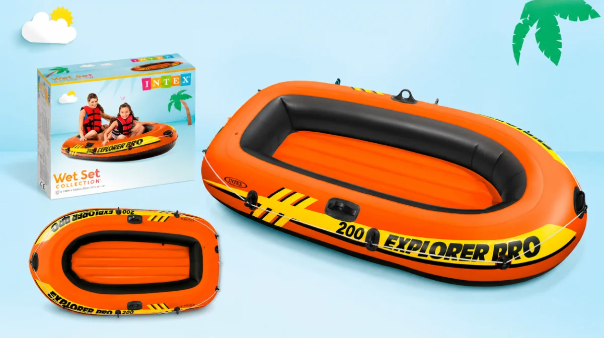 Barco inflable Intex Explorer Pro 200 con tecnología I-beam por sólo 19,99€ (-24%)