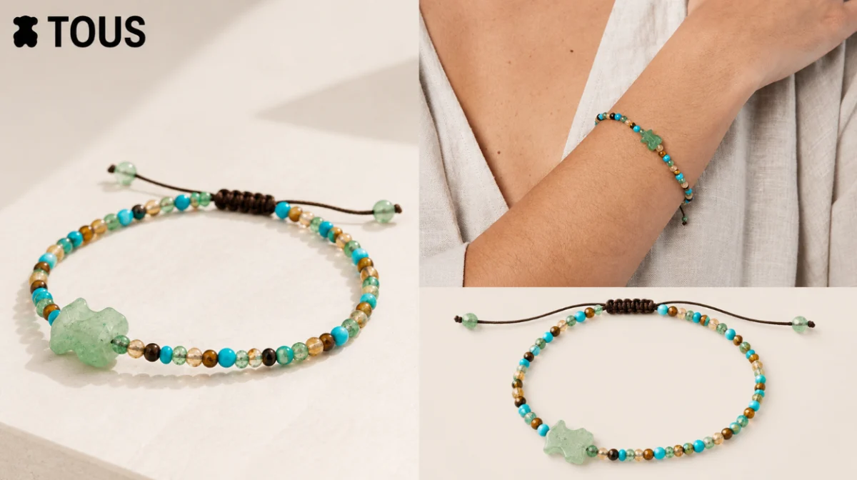 Una joya que destaca: pulsera TOUS Tibet de howlita, cuarcita verde y ojo de tigre por sólo 39€ con envío gratis (-20%)