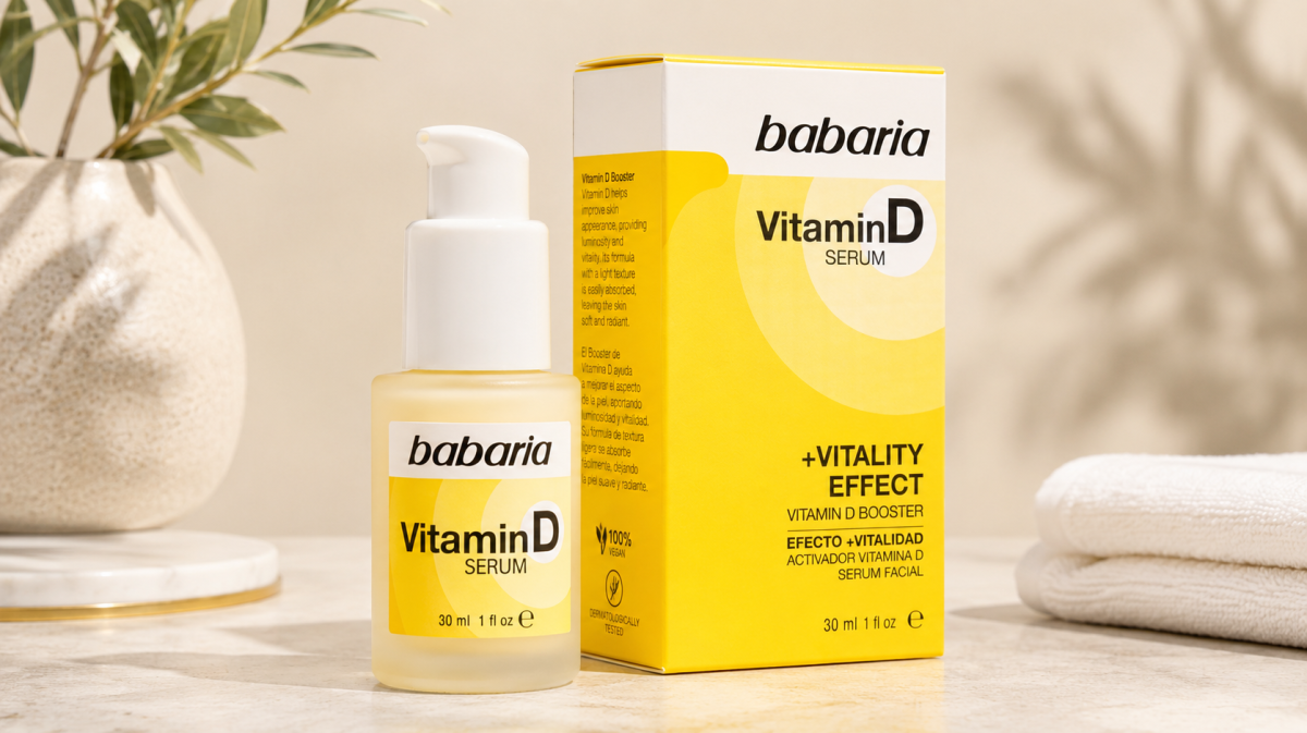 Consigue un efecto revitalizante con el serum facial Babaria, vitaminas D, E y probióticos por sólo 3,59€ (-55%)