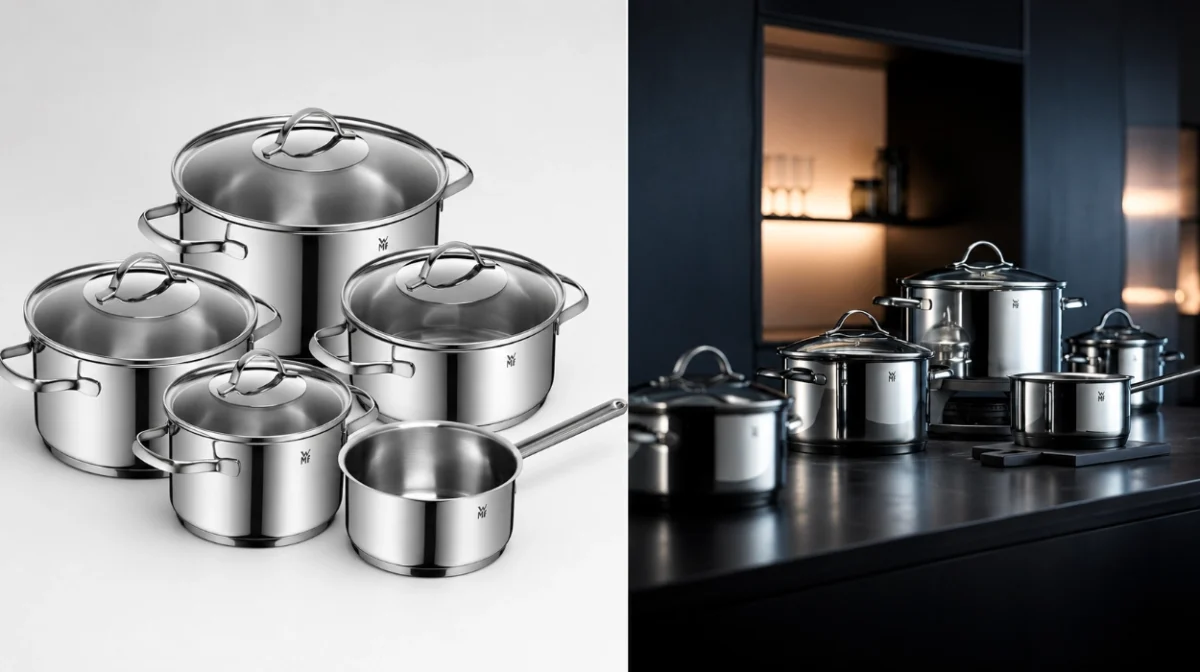 Eficiencia y durabilidad con WMF Provence Plus: batería de cocina 9 piezas apta para inducción por sólo 106,29€ (-49%)