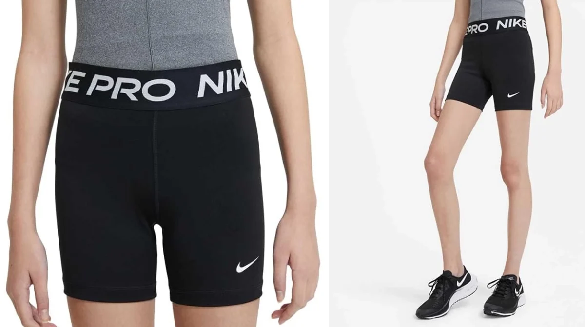Comodidad total para tu hija con estos shorts Nike Pro para niñas rebajados un 62% en Amazon ¡Baratísimos!