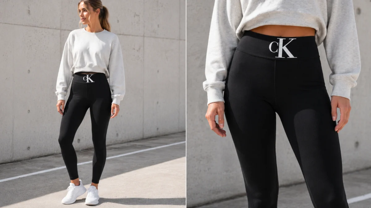 Leggings Calvin Klein High-Waist Monogram para mujer en color negro por sólo 18,95€ (-30%)