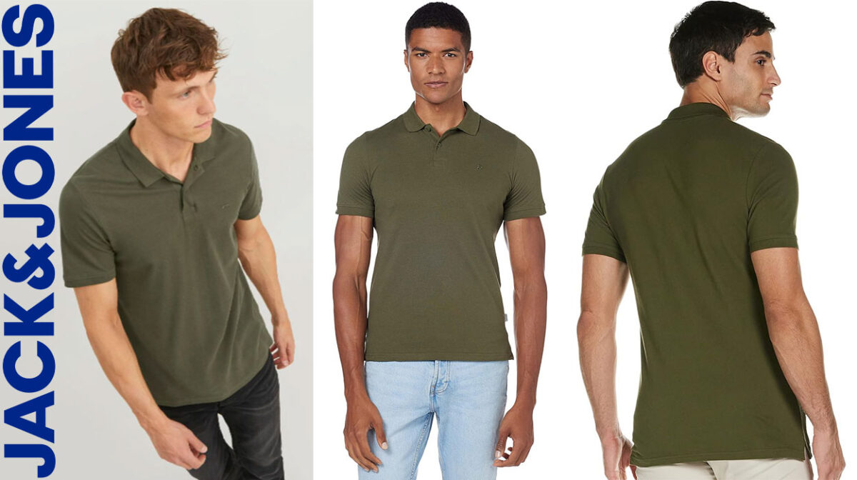 Amazon rebaja el polo verde oliva de Jack & Jones más favorecedor (-25%)