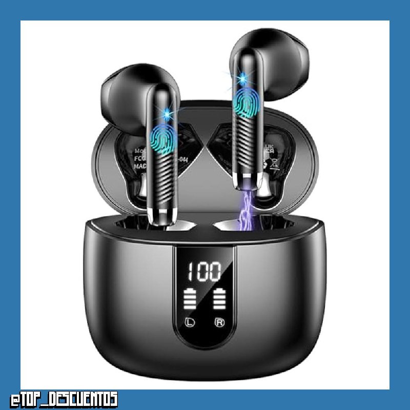 Auriculares Inalámbricos Bluetooth 5.4 HiFi Estéreo, Reducción de Ruido ENC